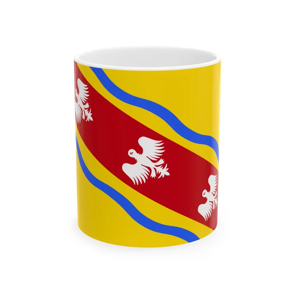 Flag of Meurthe et Moselle France - White Coffee Mug-11oz-Go Mug Yourself