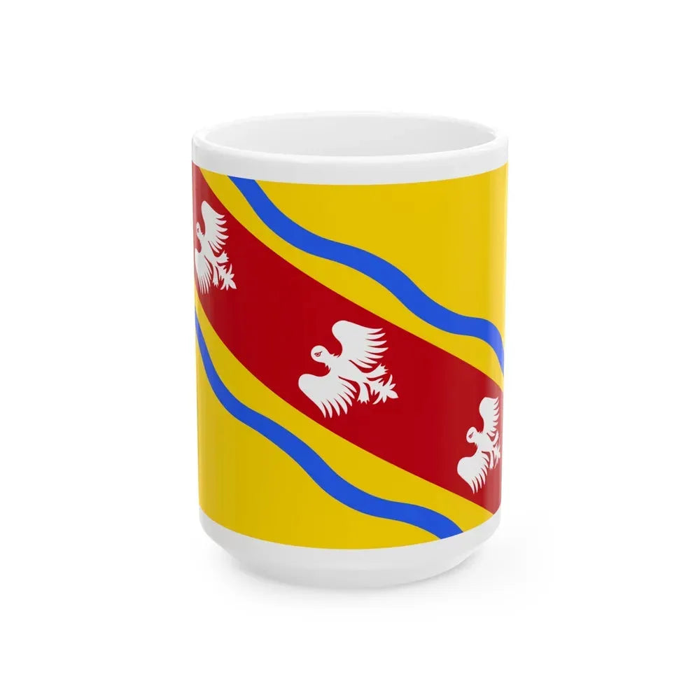 Flag of Meurthe et Moselle France - White Coffee Mug 15oz - Go Mug Yourself