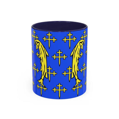 Flag of Meuse France 2 - Accent Coffee Mug 11oz Navy - Go Mug Yourself