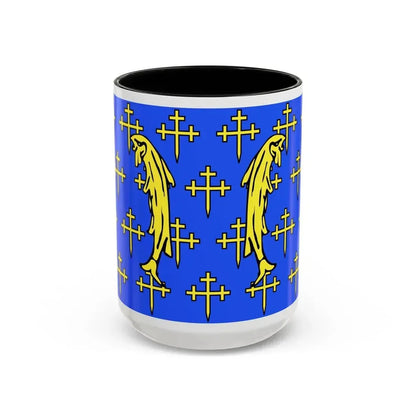 Flag of Meuse France 2 - Accent Coffee Mug 15oz Black - Go Mug Yourself