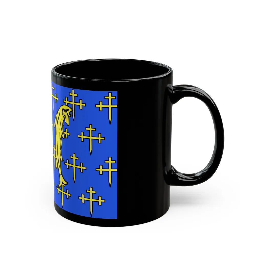 Flag of Meuse France 2 - Black Coffee Mug-Go Mug Yourself