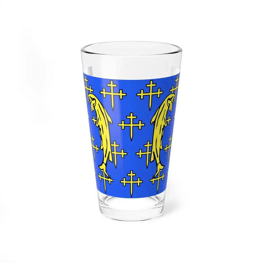 Flag of Meuse France 2 - Pint Glass 16oz 16oz - Go Mug Yourself