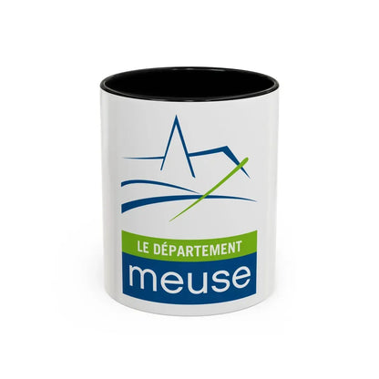 Flag of Meuse France - Accent Coffee Mug 11oz Black - Go Mug Yourself