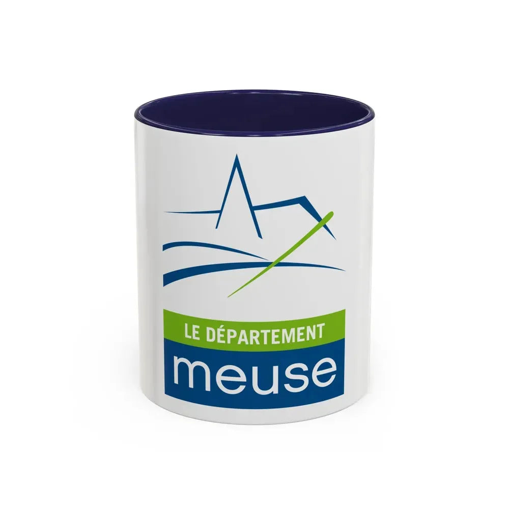 Flag of Meuse France - Accent Coffee Mug 11oz Navy - Go Mug Yourself
