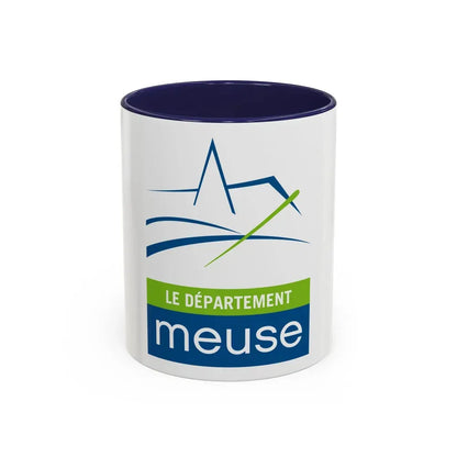 Flag of Meuse France - Accent Coffee Mug 11oz Navy - Go Mug Yourself