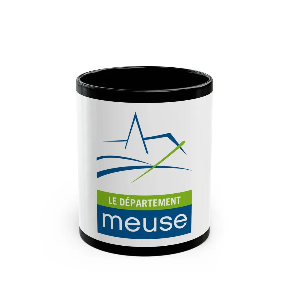 Flag of Meuse France - Black Coffee Mug-11oz-Go Mug Yourself