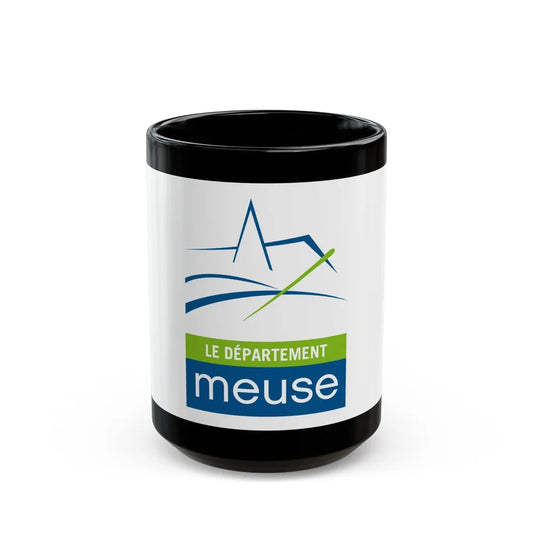 Flag of Meuse France - Black Coffee Mug-15oz-Go Mug Yourself