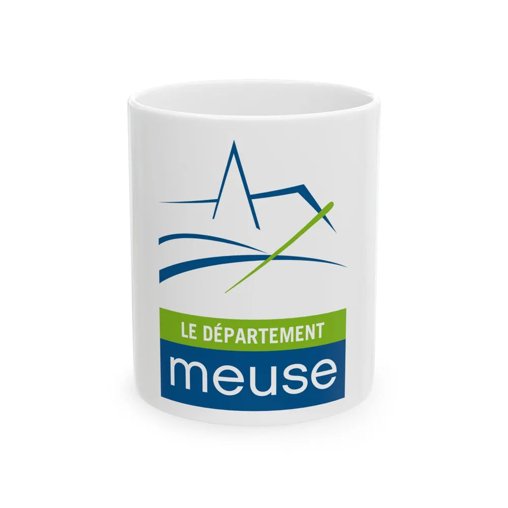 Flag of Meuse France - White Coffee Mug-11oz-Go Mug Yourself