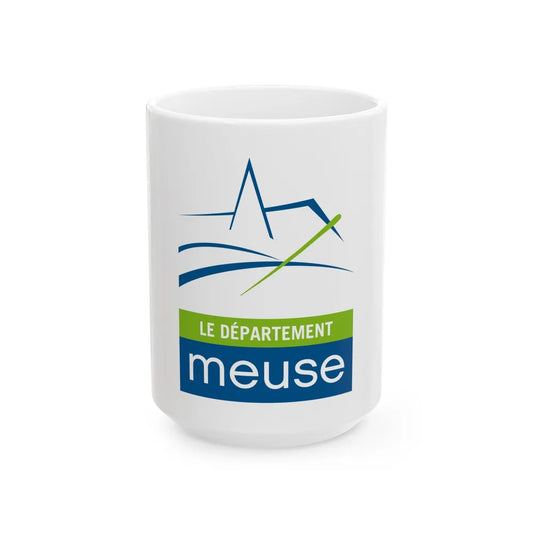 Flag of Meuse France - White Coffee Mug-15oz-Go Mug Yourself