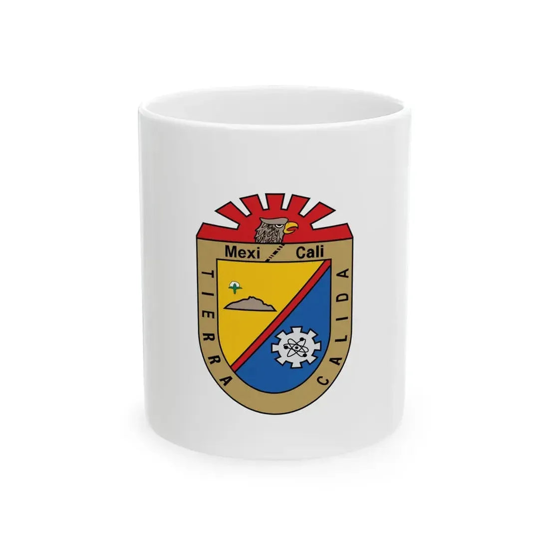 Flag of Mexicali (Mexico) White Coffee Mug 11oz - Go Mug Yourself