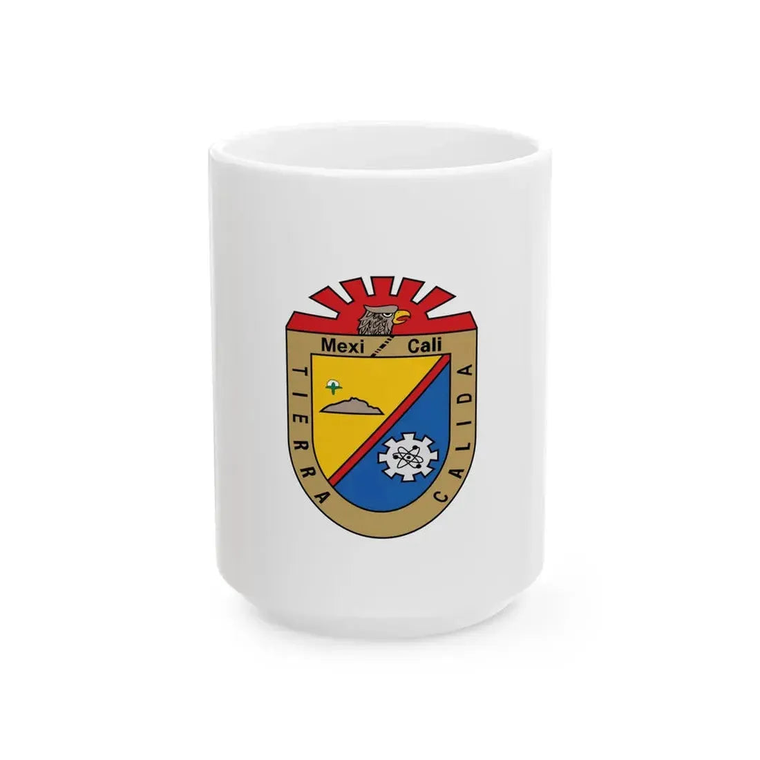 Flag of Mexicali (Mexico) White Coffee Mug 15oz - Go Mug Yourself