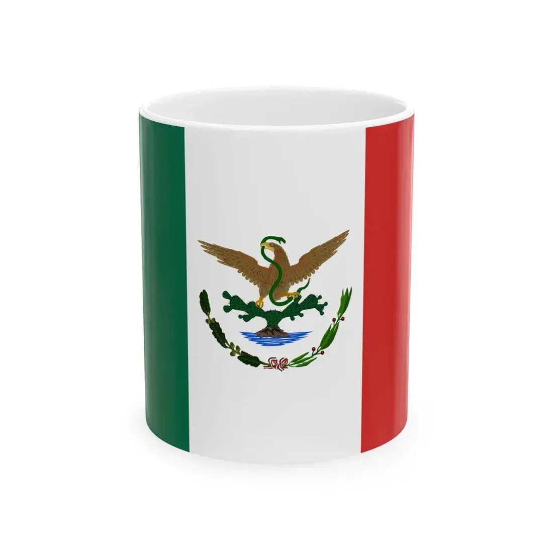 Flag of Mexico 1893-1916 3-2 (Mexico) White Coffee Mug 11oz - Go Mug Yourself