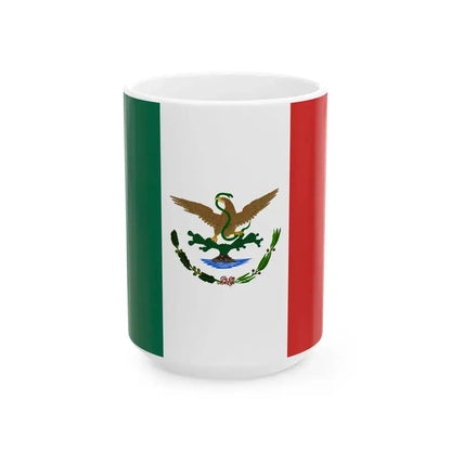 Flag of Mexico 1893-1916 3-2 (Mexico) White Coffee Mug 15oz - Go Mug Yourself