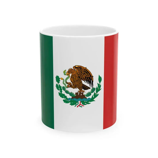 Flag of Mexico 1916-1934 3-2 (Mexico) White Coffee Mug 11oz - Go Mug Yourself