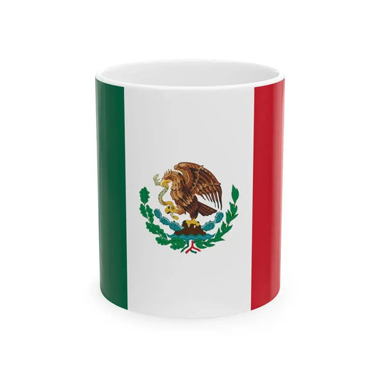 Flag of Mexico 1916-1934 alternative version (Mexico) White Coffee Mug 11oz - Go Mug Yourself
