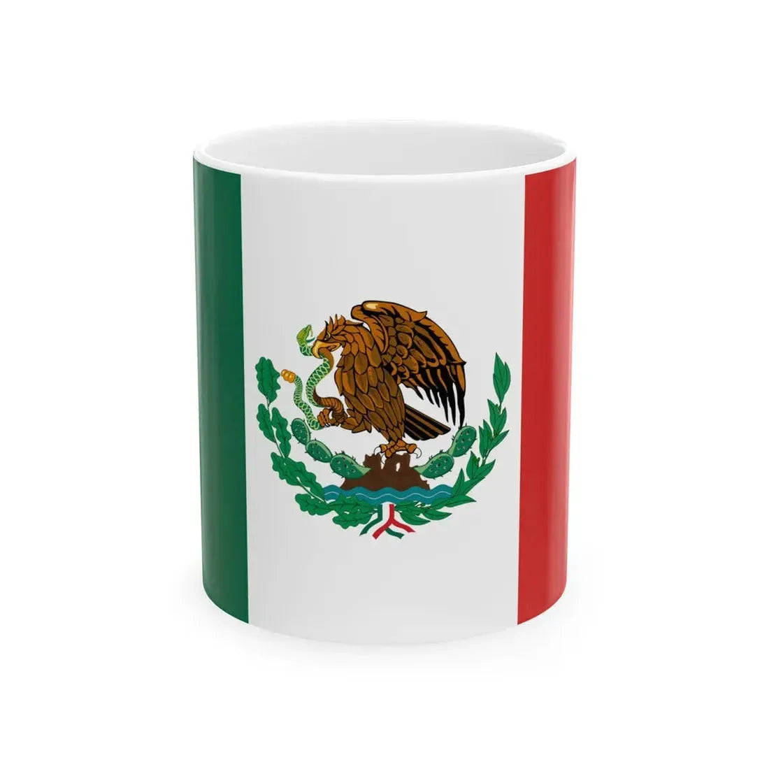 Flag of Mexico 1916-1934 (Mexico) White Coffee Mug 11oz - Go Mug Yourself