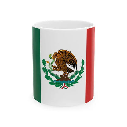 Flag of Mexico 1916-1934 (Mexico) White Coffee Mug 11oz - Go Mug Yourself