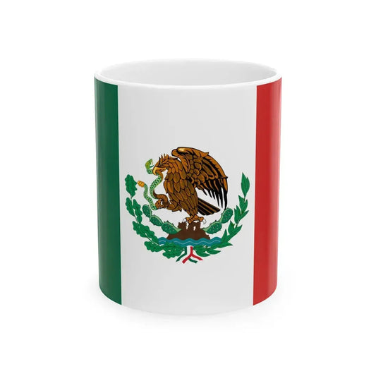 Flag of Mexico 1916-1934 (Mexico) White Coffee Mug 11oz - Go Mug Yourself