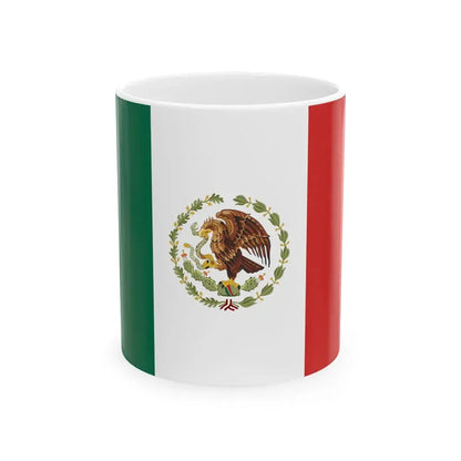 Flag of Mexico 1934-1968 alternative version (Mexico) White Coffee Mug 11oz - Go Mug Yourself