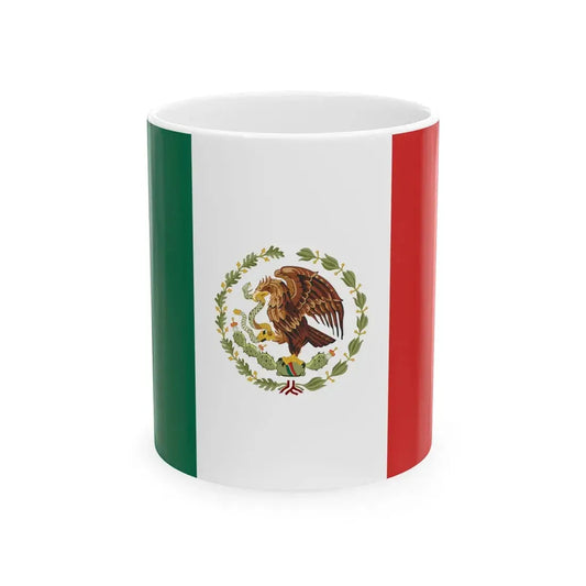 Flag of Mexico 1934-1968 alternative version (Mexico) White Coffee Mug 11oz - Go Mug Yourself