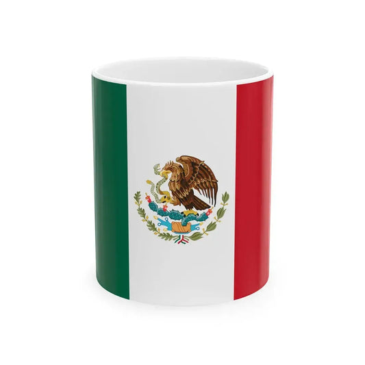 Flag of Mexico 3-2 (Mexico) White Coffee Mug 11oz - Go Mug Yourself