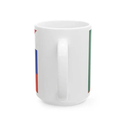 Flag of Mexico and Russia (Mexico) White Coffee Mug - Go Mug Yourself