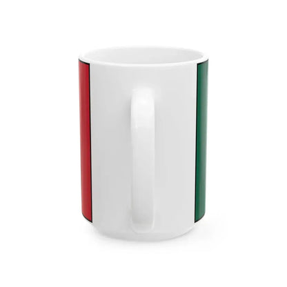 Flag of Mexico bordered (Mexico) White Coffee Mug - Go Mug Yourself