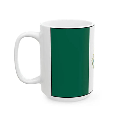 Flag of Mexico bordered (Mexico) White Coffee Mug - Go Mug Yourself