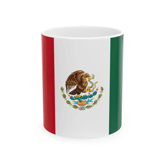 Flag of Mexico reverse (Mexico) White Coffee Mug 11oz - Go Mug Yourself