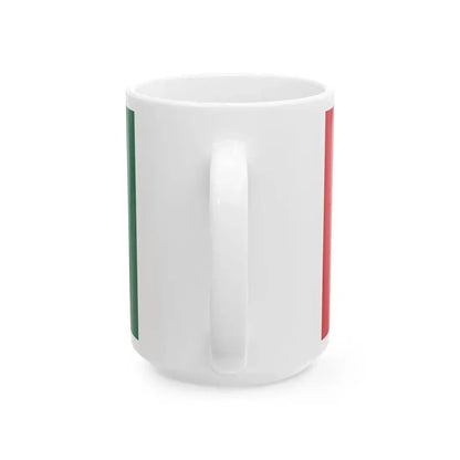 Flag of Mexico reverse (Mexico) White Coffee Mug - Go Mug Yourself