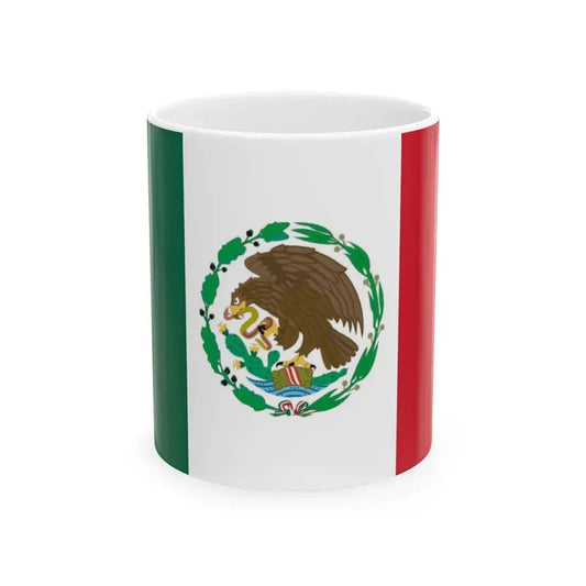Flag of Mexico used in 1934-1968 (Mexico) White Coffee Mug 11oz - Go Mug Yourself