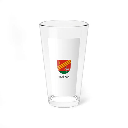 Flag of Mezofalva vertical (Hungary) Pint Glass 16oz 16oz - Go Mug Yourself
