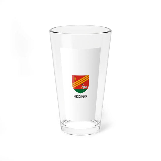 Flag of Mezofalva vertical (Hungary) Pint Glass 16oz 16oz - Go Mug Yourself