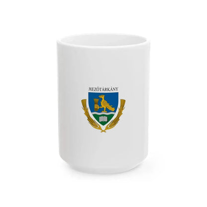 Flag of Mezotarkany (Hungary) White Coffee Mug 15oz - Go Mug Yourself