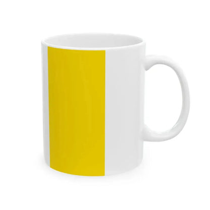 Flag of Mezzocorona without CoA (Italy) White Coffee Mug - Go Mug Yourself
