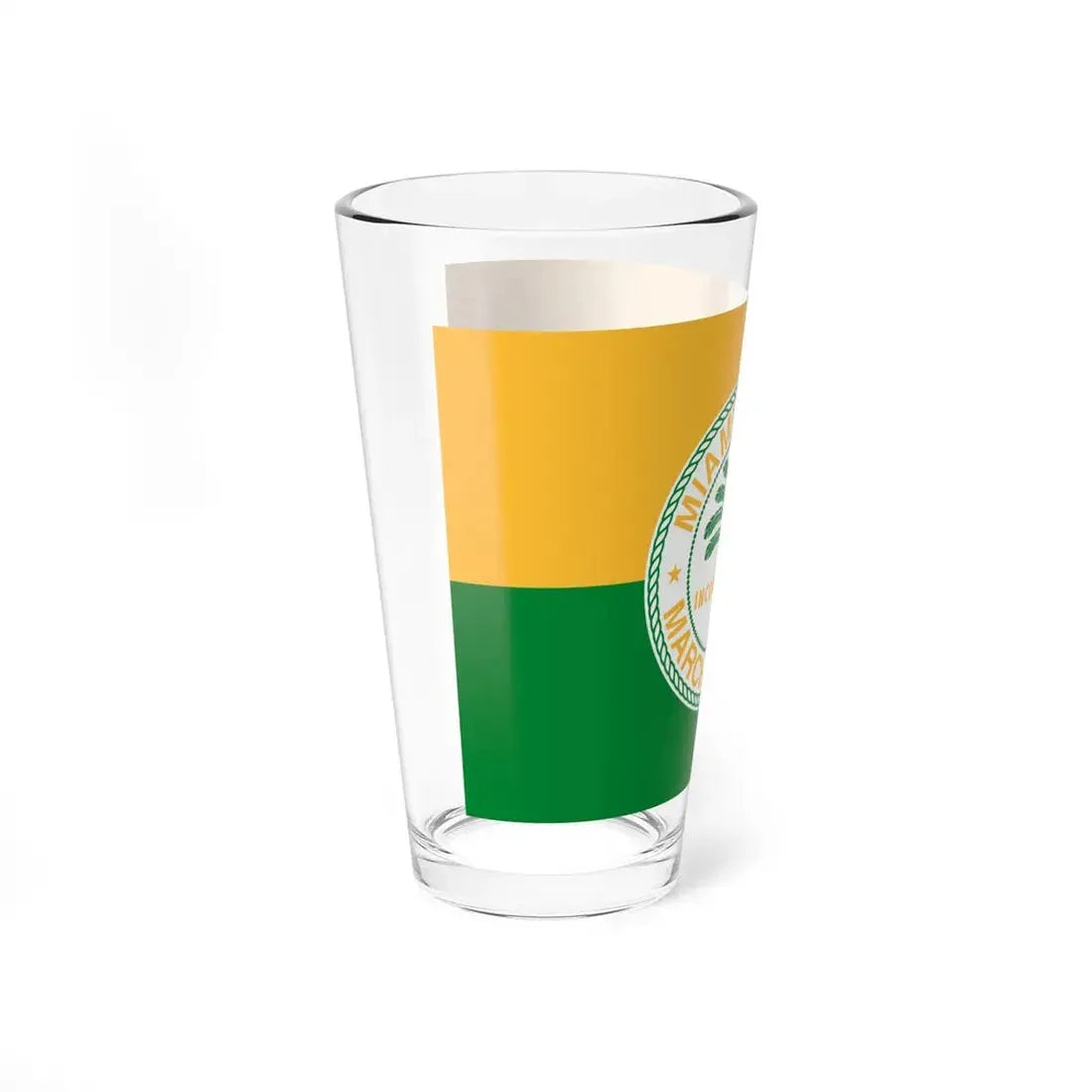 Flag of Miami Beach Florida (United States) Pint Glass 16oz - Go Mug Yourself