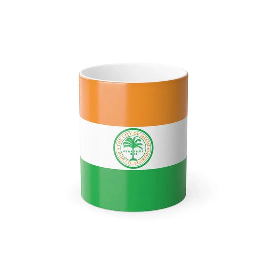 Flag of Miami, Florida - Color Changing Coffee Mug 11oz - Go Mug Yourself