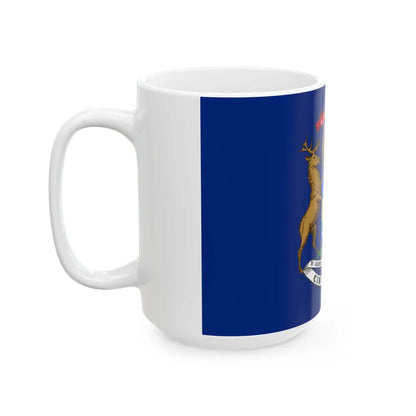 Flag of Michigan (United States) White Coffee Mug - Go Mug Yourself