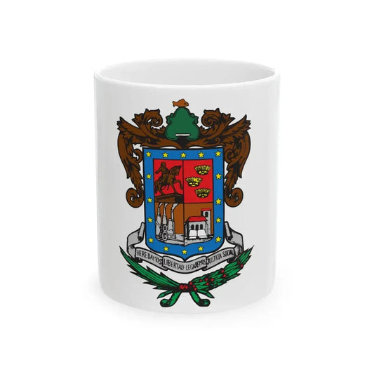Flag of Michoacan (Mexico) White Coffee Mug 11oz - Go Mug Yourself