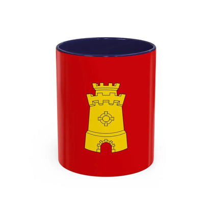 Flag of Middelburg the capital of the province of Zeeland Netherlands - Accent Coffee Mug 11oz Navy - Go Mug Yourself
