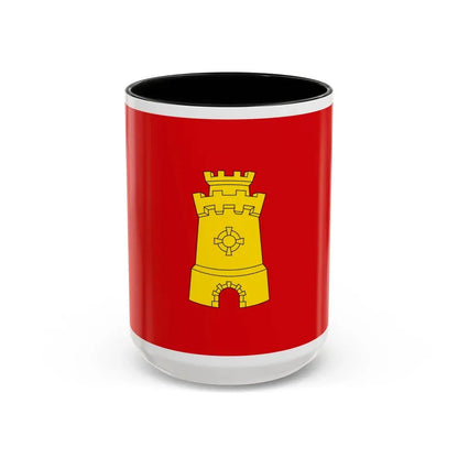 Flag of Middelburg the capital of the province of Zeeland Netherlands - Accent Coffee Mug 15oz Black - Go Mug Yourself