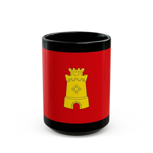 Flag of Middelburg the capital of the province of Zeeland Netherlands - Black Coffee Mug 15oz - Go Mug Yourself
