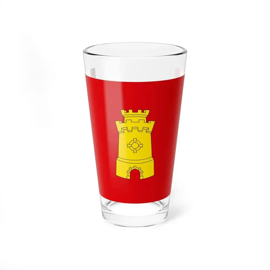 Flag of Middelburg the capital of the province of Zeeland Netherlands - Pint Glass 16oz 16oz - Go Mug Yourself