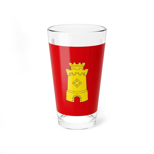 Flag of Middelburg the capital of the province of Zeeland Netherlands - Pint Glass 16oz 16oz - Go Mug Yourself