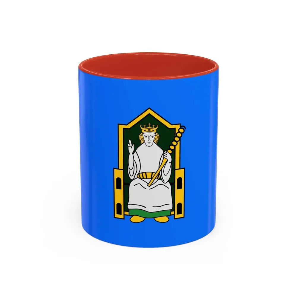 Flag of Mide Ireland - Accent Coffee Mug 11oz Red - Go Mug Yourself
