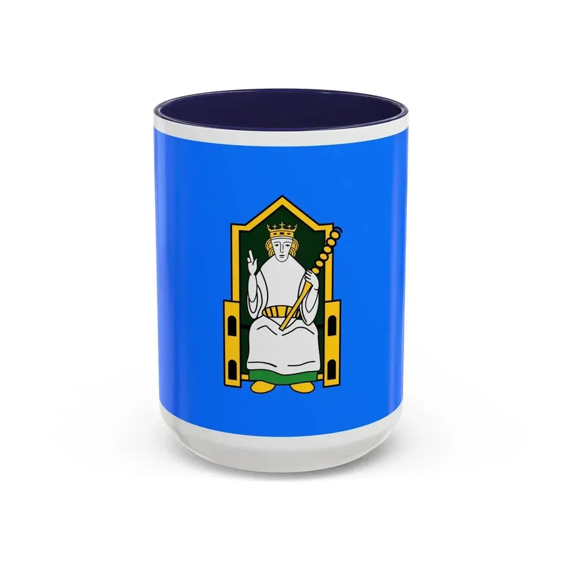 Flag of Mide Ireland - Accent Coffee Mug 15oz Navy - Go Mug Yourself