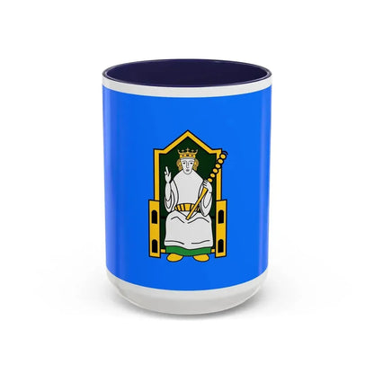 Flag of Mide Ireland - Accent Coffee Mug 15oz Navy - Go Mug Yourself