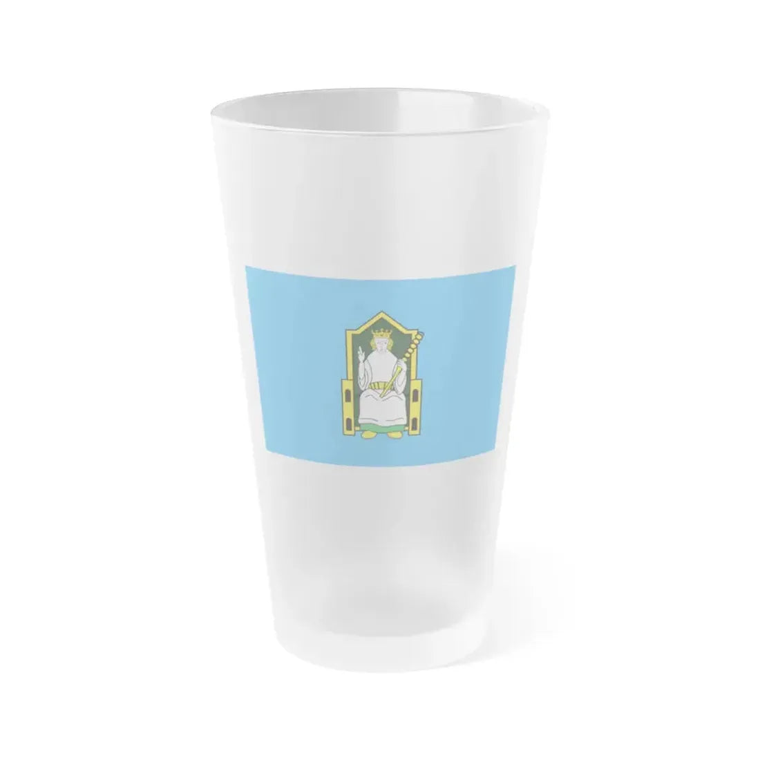 Flag of Mide Ireland - Frosted Pint Glass 16oz 16oz Frosted - Go Mug Yourself