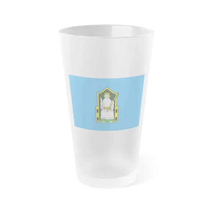 Flag of Mide Ireland - Frosted Pint Glass 16oz 16oz Frosted - Go Mug Yourself