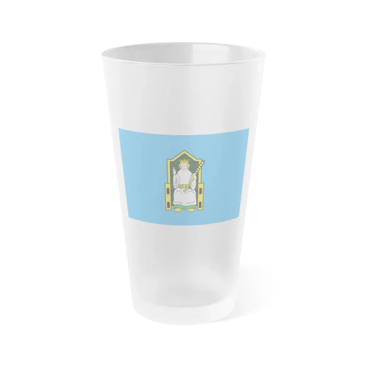 Flag of Mide Ireland - Frosted Pint Glass 16oz 16oz Frosted - Go Mug Yourself